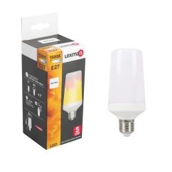 Ampoule décorative led feu / flamme E27 20 W blanc très chaud, LEXMAN
