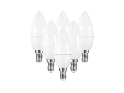 6 ampoules led dépoli flamme E14 470 Lm = 40 W blanc neutre, LEXMAN