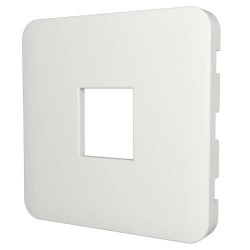 Cache prise rj45, prise double chargeur usb Cosy, LEXMAN blanc-blanc n°0 mat