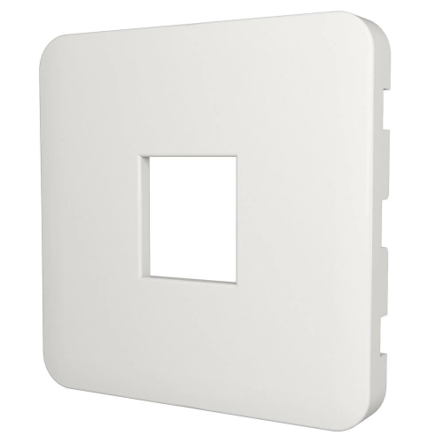 Cache prise rj45, prise double chargeur usb Cosy, LEXMAN blanc-blanc n°0 mat