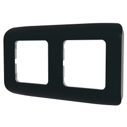Plaque double Cosy, LEXMAN, noir-noir n°0