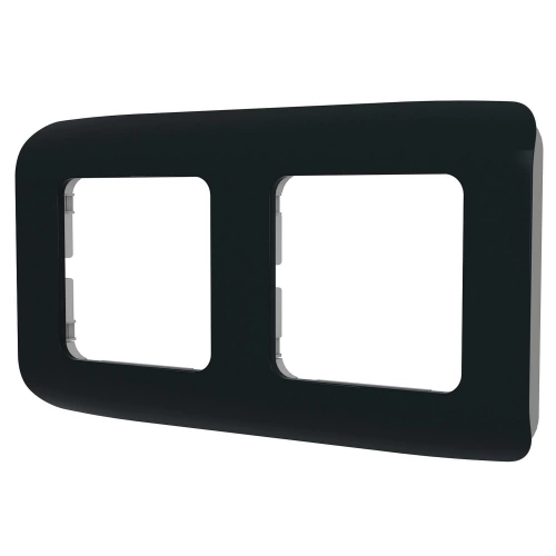 Plaque double Cosy, LEXMAN, noir-noir n°0