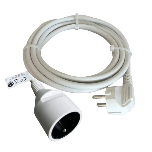 Rallonge avec terre L.3 m H05VV-F 3 x 1.5 mm², LEXMAN