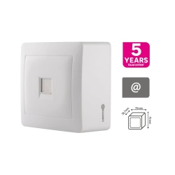 Prise RJ45 saillie surface LEXMAN blanc