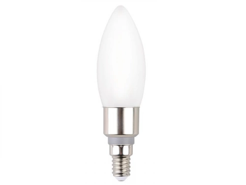 Ampoule led à filament opaline flamme E14 40 W, LEXMAN