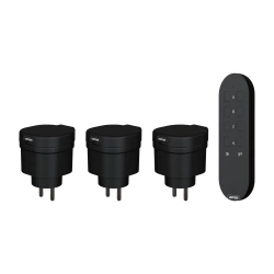Lot de 3 prises extérieur, avec télécommande, LEXMAN, 3000 W