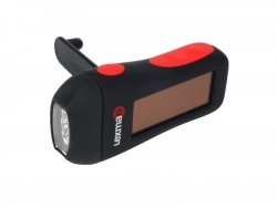 Lampe de poche, rechargeable, dynamo et solaire, LEXMAN