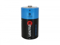 Lot de 2 piles alcaline power+ lr20 d 1.5 v, LEXMAN
