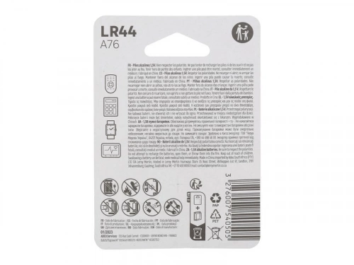 Pile bouton alcaline LR44, LEXMAN