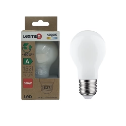 Ampoule led, E27, 1521lm = 100W, classe énergétique A, blanc neutre, LEXMAN