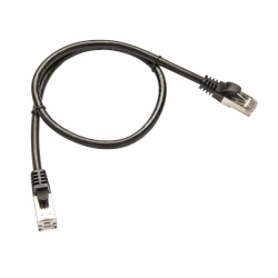 Câble cat 6 RJ45 0,5m pvc noir LEXMAN