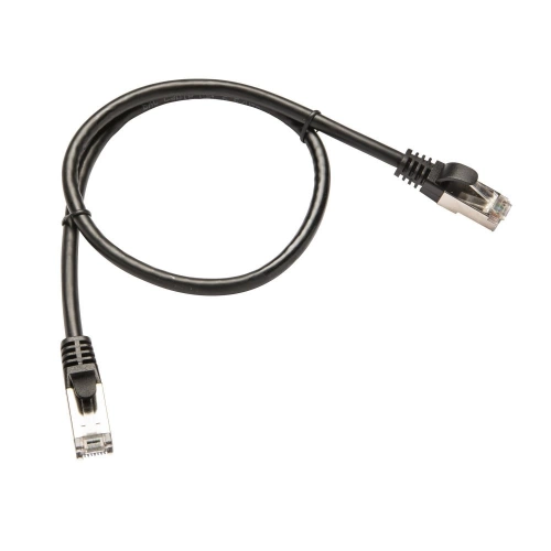 Câble cat 6 RJ45 0,5m pvc noir LEXMAN