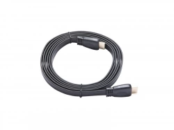 Câble plat hdmi 2.0, 2m, pvc noir, LEXMAN