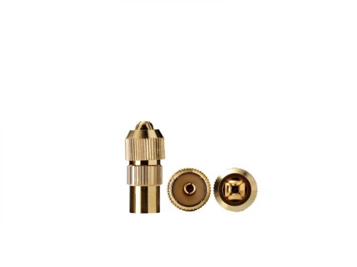 Fiche coaxiale 9,52mm, femelle, doré, LEXMAN