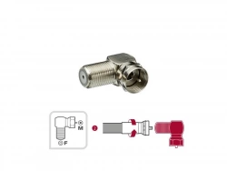 Adaptateur coaxial tv, blindé, mâle/femelle, LEXMAN