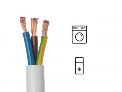 Câble ho5vvf 3g 2.5  blanc  10 métres