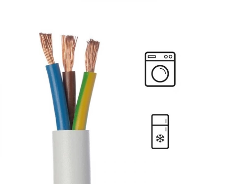 Câble ho5vvf 3g 2.5  blanc  10 métres