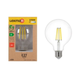 Ampoule led à filament E27, 1055Lm = 4.9W, LEXMAN