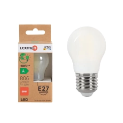 Ampoule led à filament E27, 806Lm = 3.8W, LEXMAN