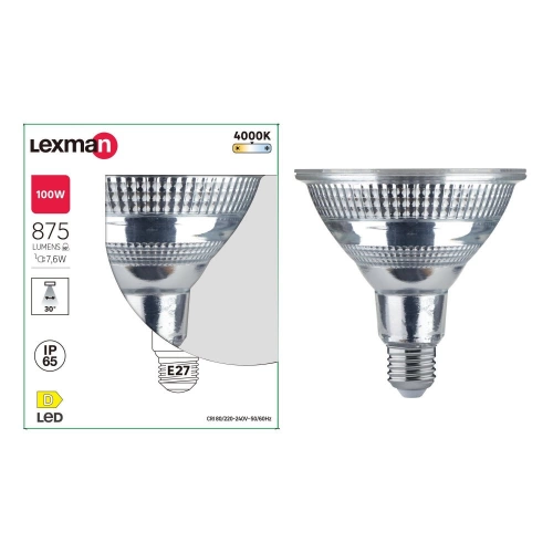 Ampoule led  E27, 875Lm = 7.6W, LEXMAN