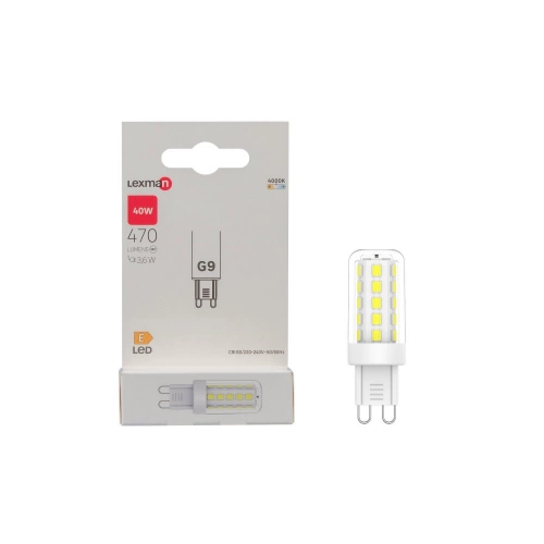 Ampoule led, capsule G9, 470lm = 40W, blanc neutre, LEXMAN