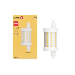 Ampoule led, tube R7S, 78mm, 1521lm = 100W, blanc chaud, LEXMAN