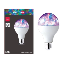 Ampoule led, E27, 5lm, disco, LEXMAN