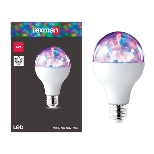 Ampoule led, E27, 5lm, disco, LEXMAN