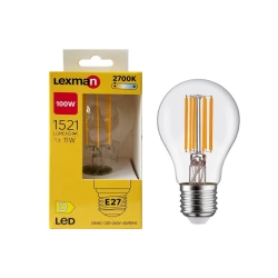 Ampoule led E27, 1521lm = 100W, blanc chaud, LEXMAN
