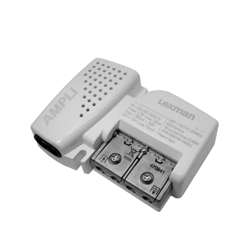 Amplificateur blindé 1 sortie + alimentation, LEXMAN