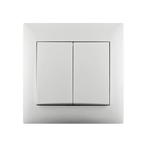Double interrupteur, LEXMAN Lika, blanc