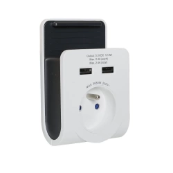 Chargeur USB sans fil, 1 prise, LEXMAN, blanc