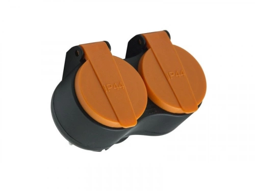 Biplite sans fil, 2 prises, LEXMAN, blanc