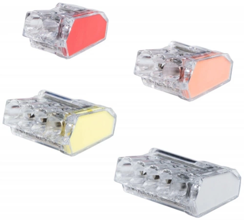 Assortiment de 50 bornes automatiques, 2.5mm² pour rigide LEXMAN