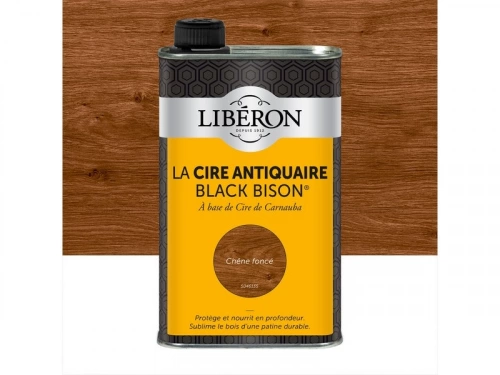 Cire Liquide Meuble Et Objets Antiquaire Black Bison® Liberon, Chêne Foncé 0.5 L