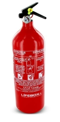 Extincteur 2kg nf poudre abc LIFEBOX