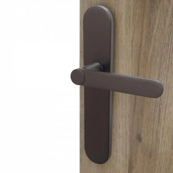 2 poignées porte sans trou Meudon K sans perçage LINEA BERTOMANI canon de fusil