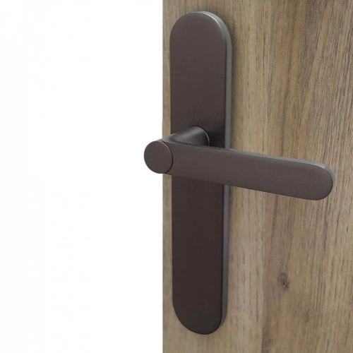 2 poignées porte sans trou Meudon K sans perçage LINEA BERTOMANI canon de fusil