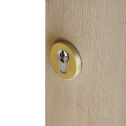 2 rosace adhésives LINEA BERTOMAN trou de cylindre Meudon K acier laitonné D2