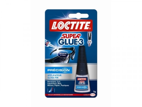 Colle glue liquide Super Glue 3 Précision, LOCTITE, 5 g