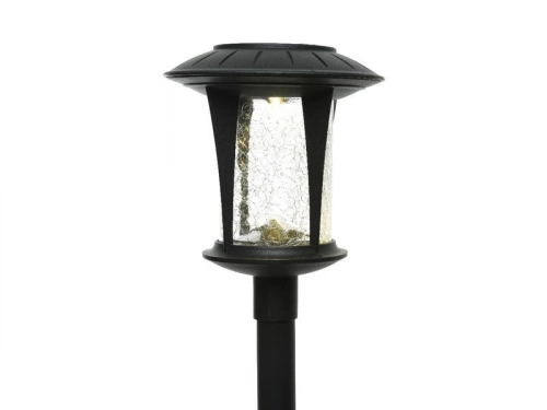 Balise Solaire À Piquer Verre 2 Lumen Noir Lumineo