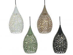 Suspension Solaire Ajourée 4 Couleurs, 21 Cm Lumineo