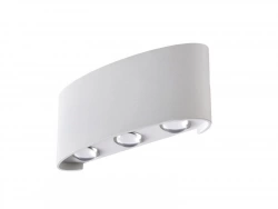 Applique, Design Aluminium Blanc Led Intégrée Lussiol Squeezy
