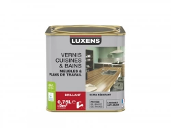 Vernis Cuisine Et Bain  Luxens, Incolore Brillant, 0.75L
