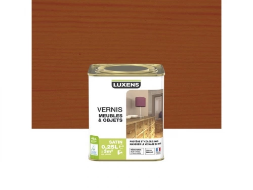 Vernis Meuble Et Objet Vernis Meubles Et Objets Luxens, Acajou Satiné, 0.25L