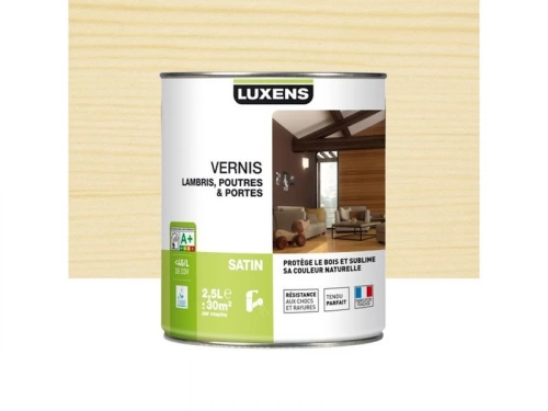 Vernis Poutre Et Lambris Satin, Luxens, Incolore Satiné, 2.5L
