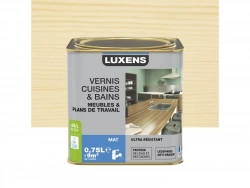 Vernis Cuisine Et Bain  Luxens, Incolore Mat, 0.75L