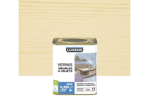 Vernis Meuble Et Objet  Luxens, Incolore Mat, 0.25L