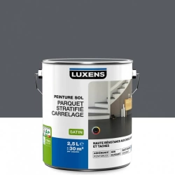 Peinture sol intérieur Haute résistance LUXENS, gris galet n°1, 2.5 l