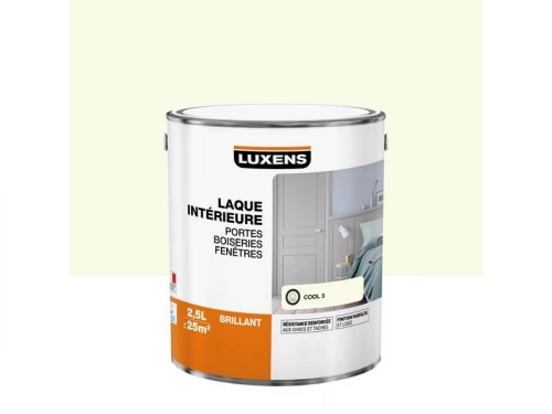 Peinture laque boiserie Intérieure LUXENS cool 3 brillant 2.5 l